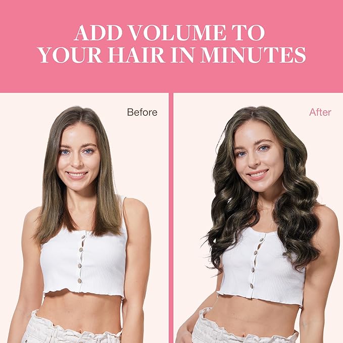 GOO GOO Clip in Hair Extensions Real Human Hair, Remy Human Hair Extensions Clip ins for Women, Natural Human Hair, 12inch 85g 7Pcs, #1B/6/1B Balayage Natural Black to Chestnut Brown