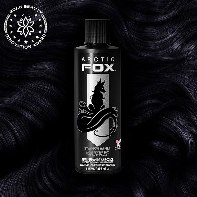 ARCTIC FOX Vegan and Cruelty-Free Semi-Permanent Hair Color Dye (8 Fl Oz, TRANSYLVANIA)
