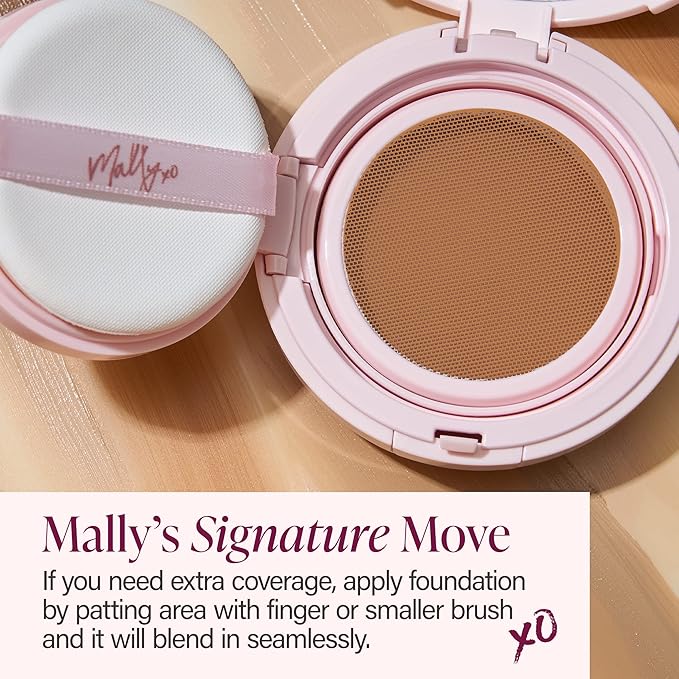 Mally Beauty Flawless Finish Transforming Effect Foundation - Tan - Full Coverage Cream Foundation - Breathable & Lightweight - Hydrating Formula with Vitamin E - Satin Finish