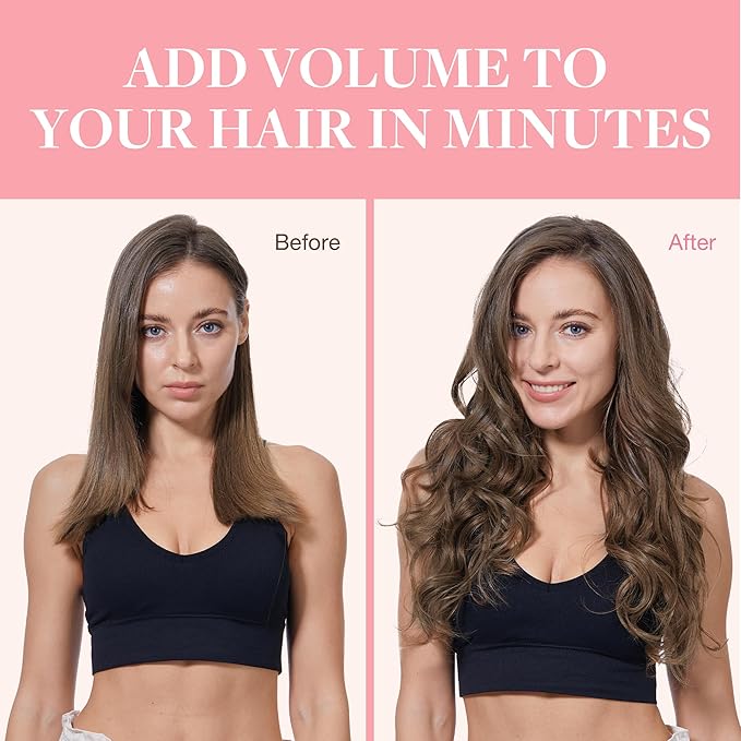 GOO GOO Clip in Hair Extensions Real Human Hair, Remy Human Hair Extensions Clip ins for Women, Natural Human Hair, 12inch 85g 7Pcs, #5 Light Ash Brown