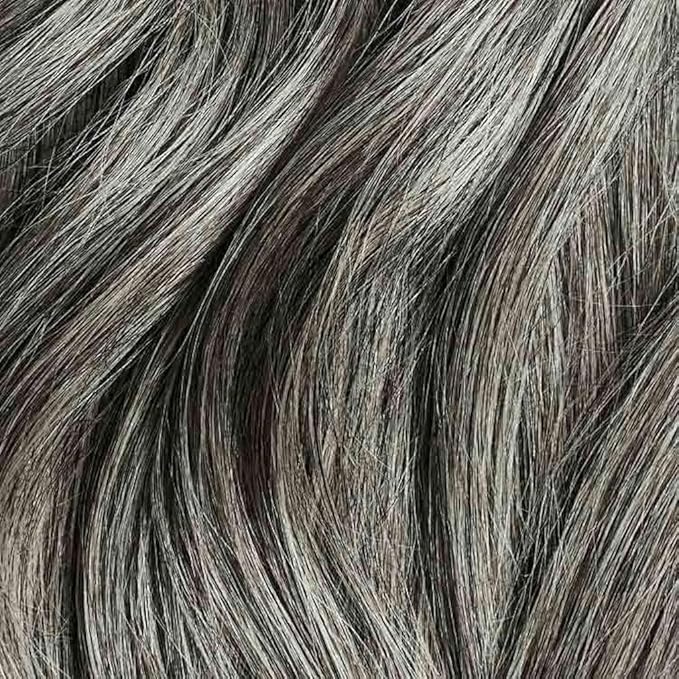Luxy 100% Remy Human Hair – Halo Clip-In Hair Extensions –Natural Looking Volume & Length - One-Piece - Easy 5-Min Application 150 grams 12" Light Gray Halo