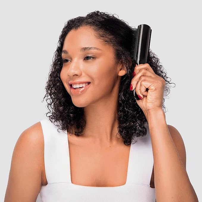 Diane Nylon Pin Styling Hair Brush for Detangling, Separating, Shaping and Defining Wet Thick or Curly Hair, Glides Through Tangles with Ease