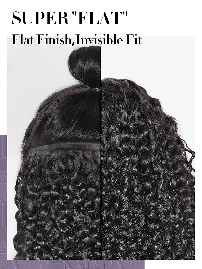 LUVME Burmese Curly Clip in Hair Extensions Real Human Hair Messy Curly Clip Ins Fullness with 1 Pack for Women Brazilian Remy Human Hair Natural Black 135g 22Inch