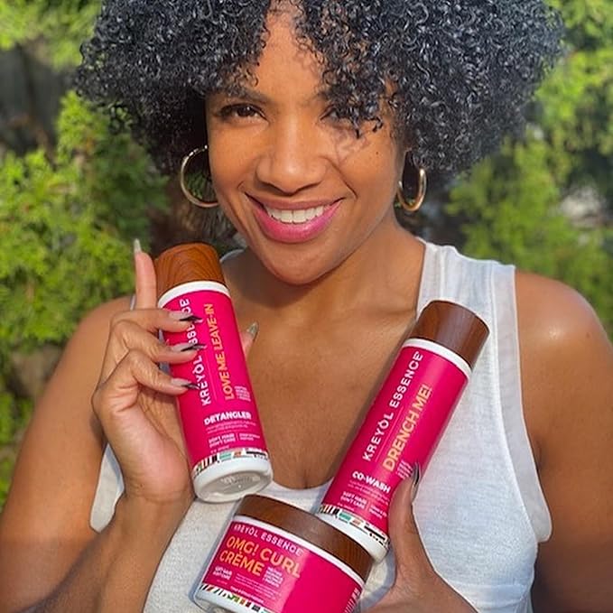 Kreyol Essence - 8 Oz Moringa Styling OMG CURL CRÈME for Soft Curls, Healthy Glowing Hair, Haitian Moringa Coconut Papaya, Hair Care