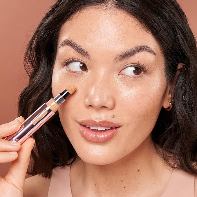 Mally Beauty - The Plush Pen Brightening Concealer Stick - Cashmere - Hydrating Turmeric, Vitamin E, and Hyaluronic Acid Infused Formula - Medium Buildable Coverage with a Natural, Smooth Finish