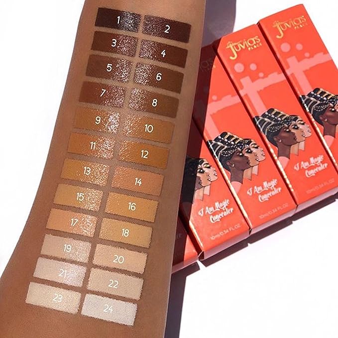 Juvia's Place I Am Magic Liquid Concealer - J17 Medium-tan w/Warm Undertone/0.34 fl oz, Full Coverage Concealer, Makeup Concealer, Hydrating Concealer, Waterproof Concealer, Long Wear Concealer