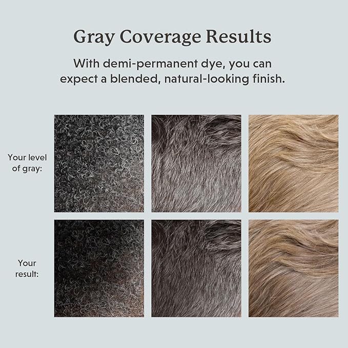 Hair & Beard Color for Blending Grays 2 pack- Dark Ash Brown - Ammonia-Free Complete Men’s At-home Beard & Hair Dye Kit, Professional-grade Demi-Permanent Hair Color (4.1)