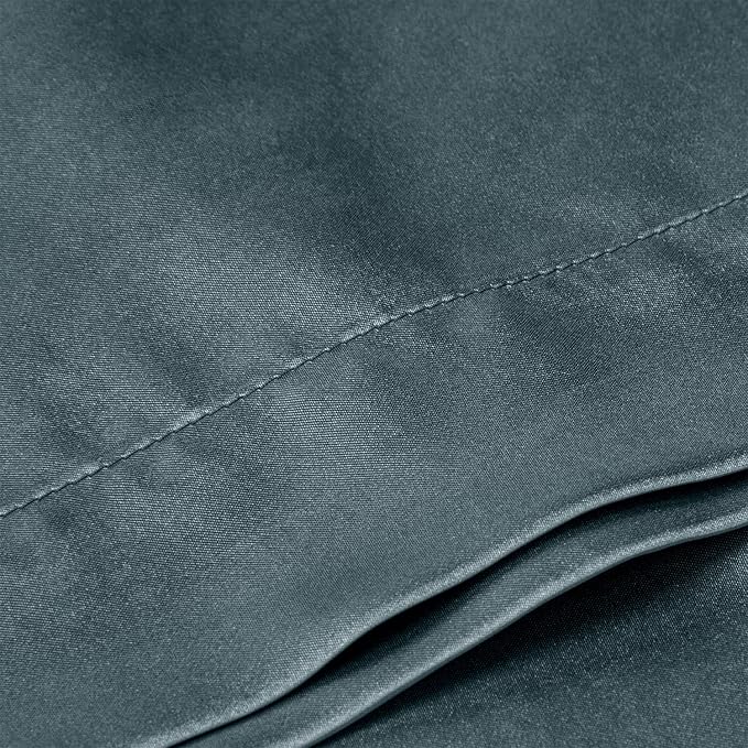 BEDELITE Satin Body Pillow Cover, Super Soft and Cooling Body Pillow Pillowcase for Hair and Skin, Breathable Silky Full Long Pillowcase Cover(20"x54", Space Grey)