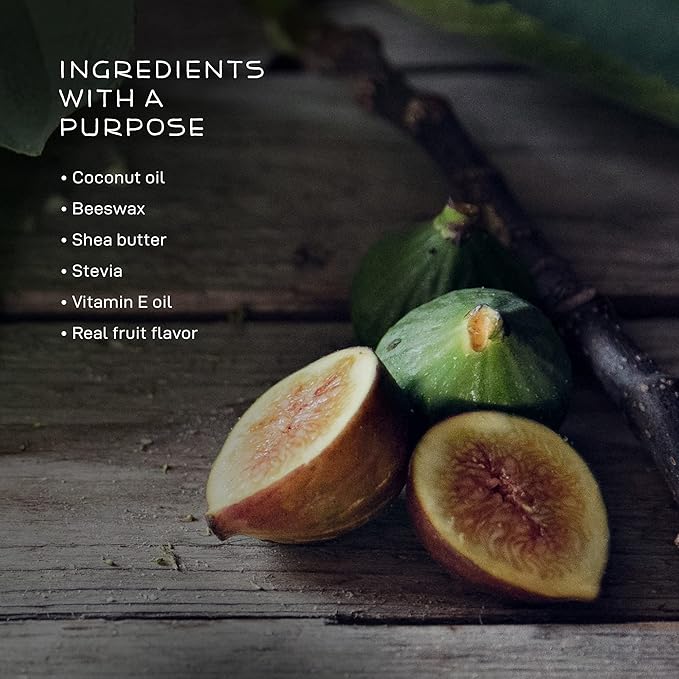 Farmstead Apothecary 100% Natural Lip Balm with Organic Beeswax, Organic Shea Butter & Organic Coconut Oil, Fig & Honey 0.25 oz