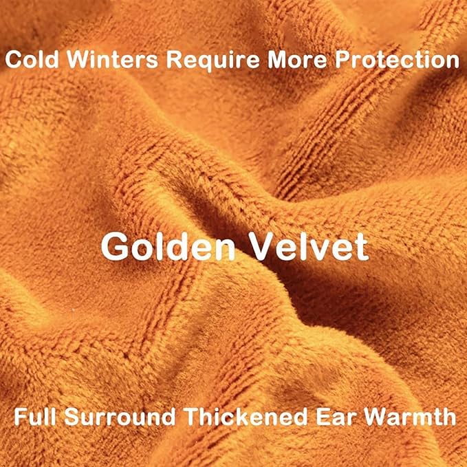 Bluetooth Headband Headphones Double-Layer Ear Warmer for Men Women Winter Cold Weather Wireless Music Thick Fleece Lined Ear Muffs Outdoor Sports Running Cycling (Blue)