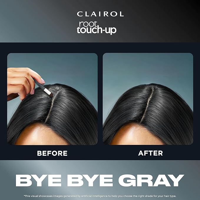 Clairol Root Touch-Up Temporary Concealing Powder, Medium Brown Hair Color, Pack of 1