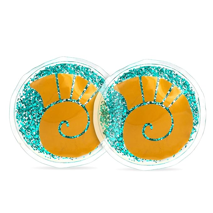 MAD BEAUTY Disney Villains Ursula Cooling Gel Eye Masks, Reusable, Soothing, Relaxing, Novelty Round Shell Eye Masks