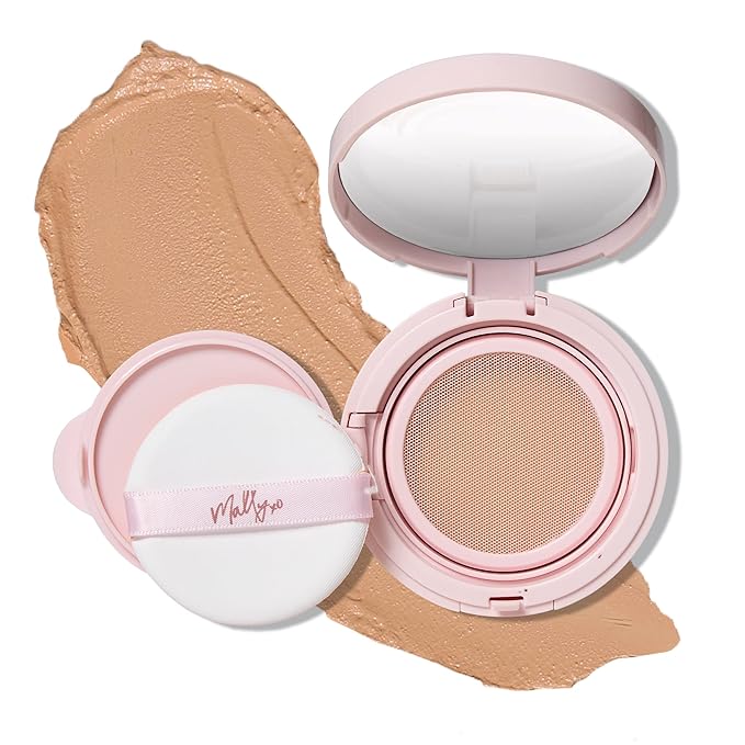 Mally Beauty Flawless Finish Transforming Effect Foundation - Medium - Full Coverage Cream Foundation - Breathable & Lightweight - Hydrating Formula with Vitamin E - Satin Finish