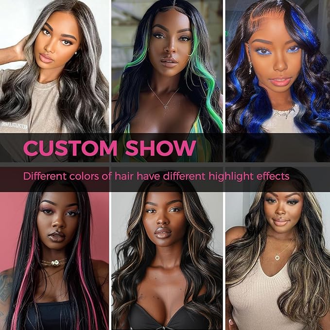 Lashey Seamless Clip in Hair Extensions Human Hair 4pcs 48g Grey Straight Hair Extensions Clip ins for Black Women 20 Inch Long