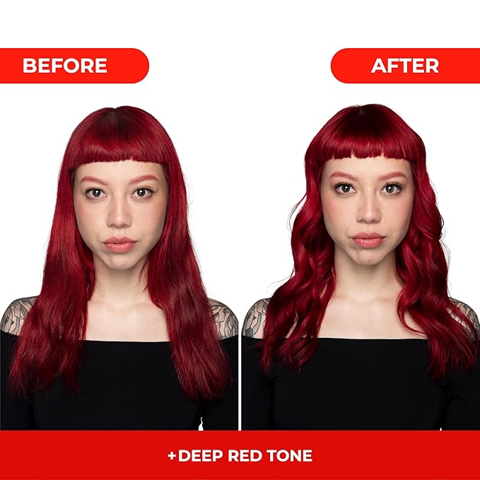 naissant Deep Red Hair Toning Mask | Ultra High-Purity Pigments | Deposits Vibrant Red Tone | Hyaluronic Acid, Collagen & Biotin | Paraben, Ammonia & Sulfate Free | 10.1 Fl. Oz