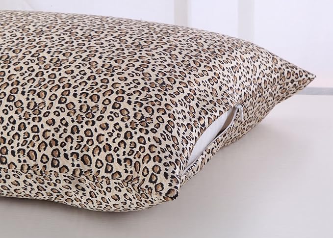SLPBABY Silk Pillowcase for Hair and Skin with Hidden Zipper Print (Standard, Pattern6)