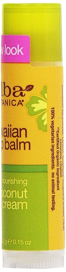 Alba Botanica Coconut Cream Lip Balm, 0.15 oz