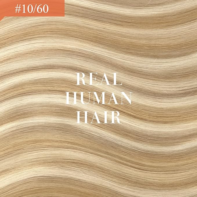 Ve Sunny Hair Extensions Ponytail Real Human Hair 80G Wrap Around Clip in Ponytail Hair Extensions Straight Extensions Human Hair for Women Dark Golden Blonde Highlights 14inch
