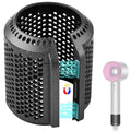 Magnetic Outer Filter Cover Compatible with Dyson Supersonic HD01 HD03 HD08 HD15 Hair Dryer Attachment, Hair Dryer Filter Cage Replacement Parts(Gray)