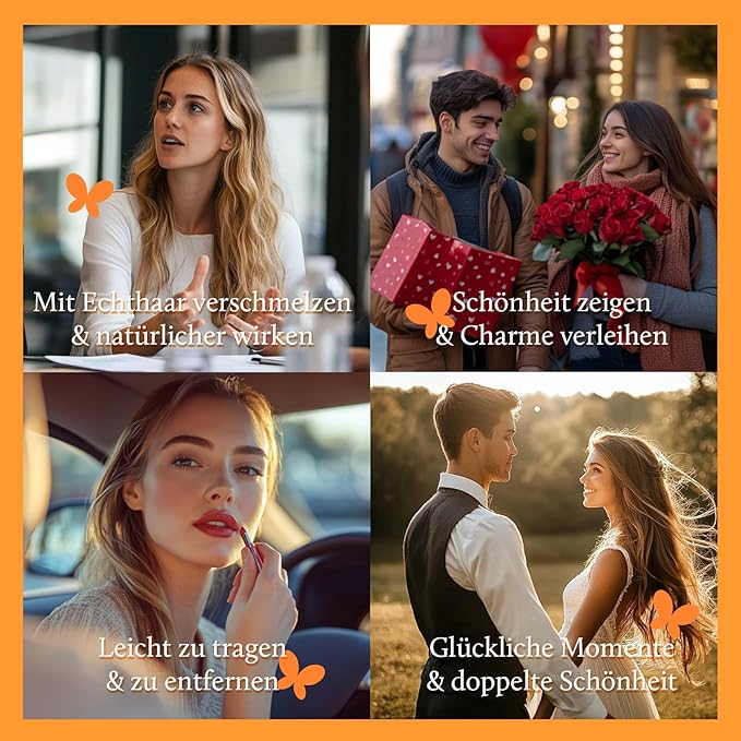 DOORES Human Hair Extensions Clip in Dark Brown 100g 7pcs 14 Inch Clip in Hair Extensions Remy Natural Human Hair Straight