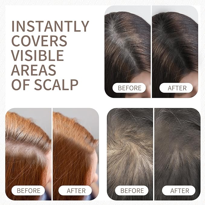 Maycheer Hairline Powder for Women - Hair Rich Shading Powder, 30 Colors Magic Root Cover Up (Tender Yellow 08)