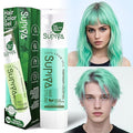 Temporary Hair Color Gel, Green Hair Dye Color Gel Washable Natural Instant Hair Color Wax for DIY Hairstyle for Kids Men Women(Color #24W)