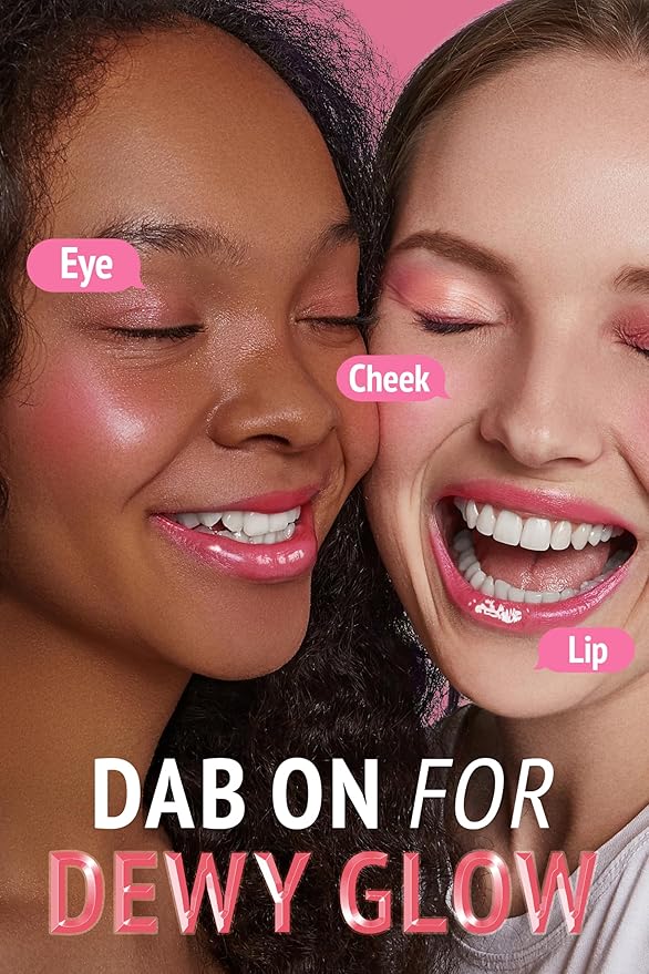 Veganize Collagen Lip Glass Balm | Hydrating Lip Balm in 9 Vibrant Colors | Moisturizing Lip Care Infused with Collagen Jelly Magic | No Animal Trial Lip Balm 0.06 oz (No. 7 Pale Petal)