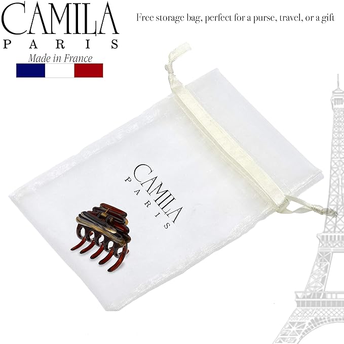 Camila Paris MP944 French Hair Clip for Women, Girls Hair Claw Clips Jaw Fashion Durable and Styling Hair Accessories for Women, Strong Hold No Slip Grip, Made in France