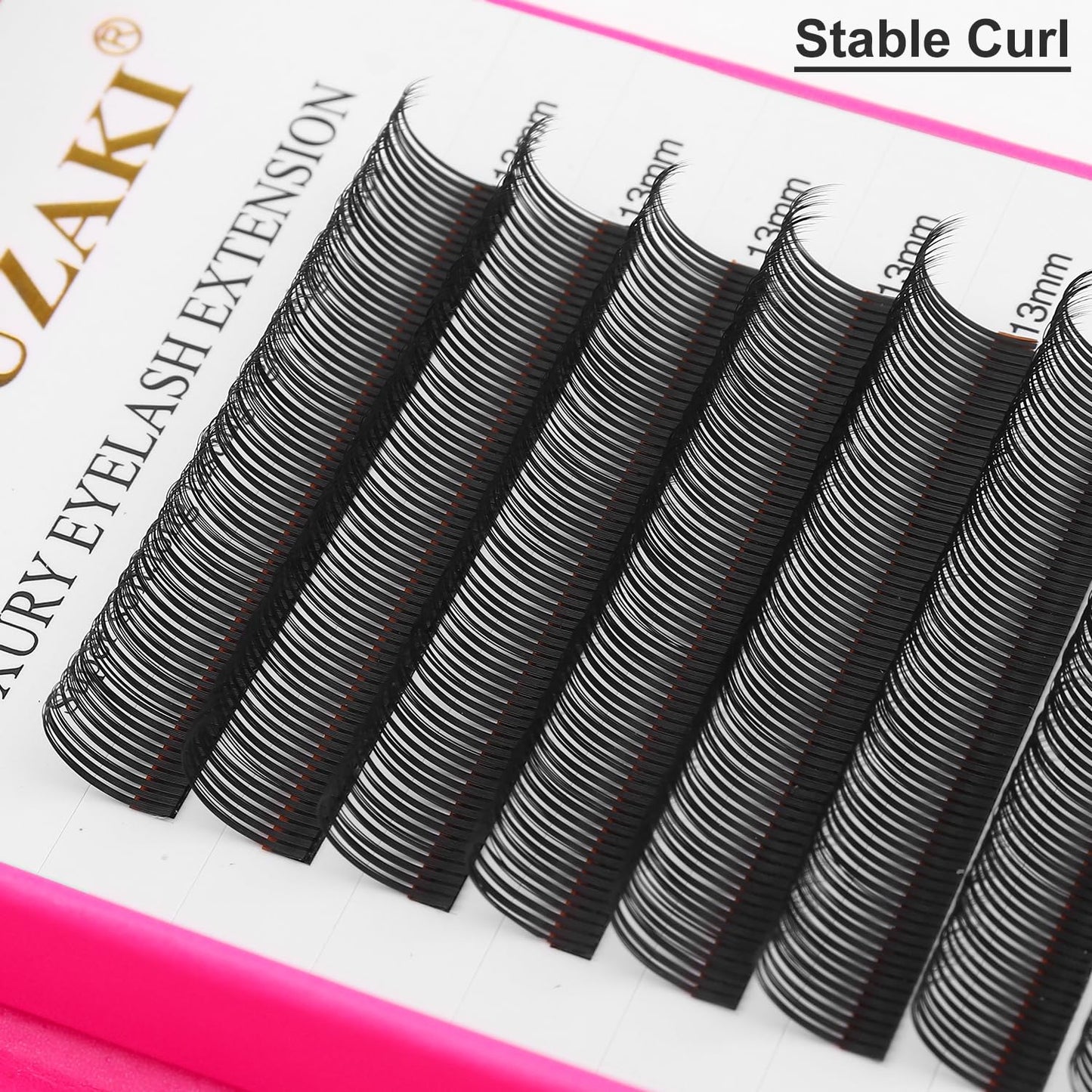 5D Flower Lash Extensions Spikes Lashes 0.07 Matte Black C Curl Lashes 9mm Volume Eyelash Extension Lash Trays Professional Use(5D Flower,0.07-C,9mm)