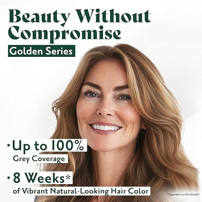 Herbatint Permanent Hair Dye For Women - 6D Dark Golden Blonde - For Up To 100% Gray Coverage of Resistant Gray Hair - Ammonia-Free, Alcohol-Free & Vegan - Salon Influenced Hair Color 5.75 fl oz
