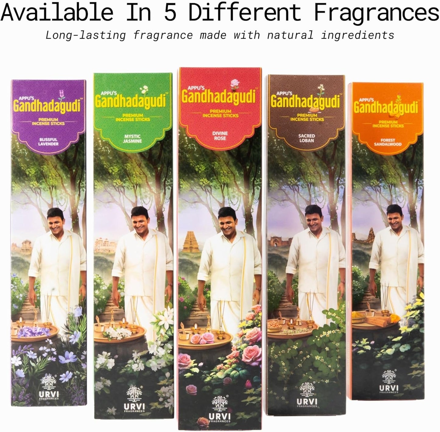 APPU'S Gandhadagudi Sacred Loban Incense Sticks – 100g | Handmade, Toxin-Free, Long-Lasting Fragrance | Natural Resin Aroma for Meditation, Yoga & Home Use