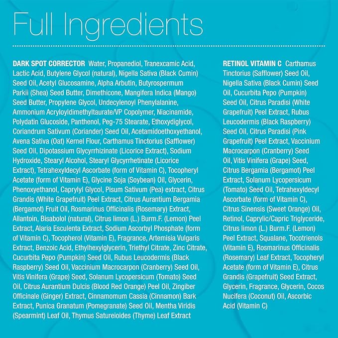 MD Complete Dark Spot Retinol Duo | Professional Dermatologist Dark Spot Correction | includes Dark Spot Corrector 1.0 fl oz and Retinol Vitamin C Concentrate Serum 0.5 fl oz| Set of Two