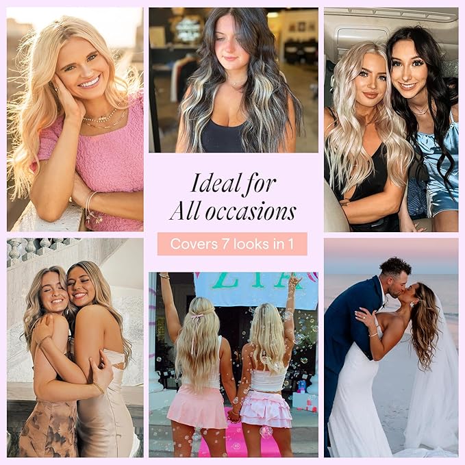 Full Shine Clip In Hair Extensions Real Human Hair, Blonde Clip In Extensions for Thin Hair 7Pcs 120G Real Human Hair Extensions Clip In, Silky Straight Hair 20 Inch