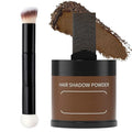 Gowwim Root Touch up Powder, Instantly Gray Hair Cover up Hairline Powder for Women & Men Waterproof and Sweatproof Root Cover Up Long-Lasting for Thinning & Loss Hair (Med Brown2, 10G+1)