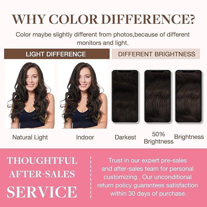 GOO GOO Clip in Hair Extensions Real Human Hair, Remy Human Hair Extensions Clip ins for Women, Natural Human Hair, 22inch 160g 7Pcs, #2A Light Brown