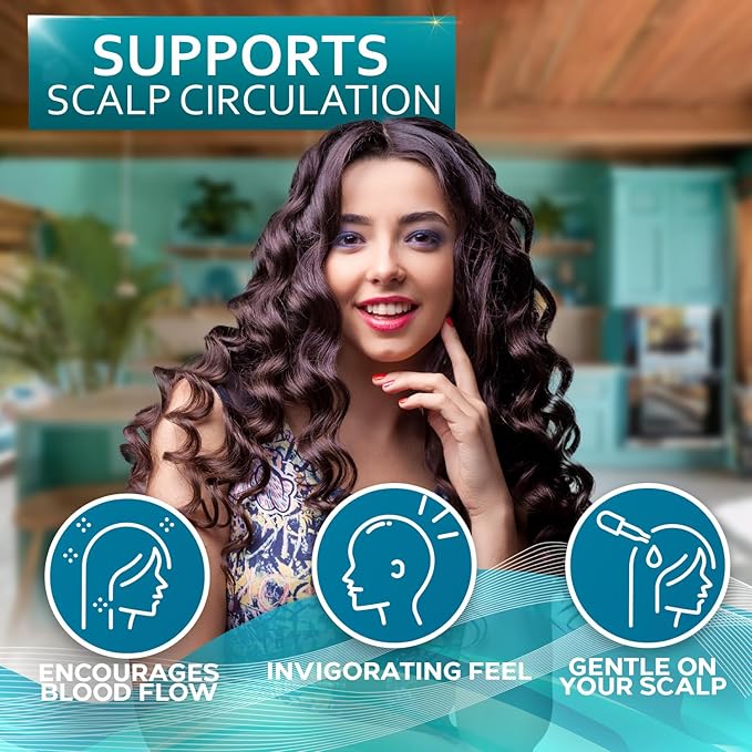 Rosemary Mint Oil Hair Serum - Thickening Products for Women and Men - Strengthening Treatment for Dry, Damaged, Frizzy Split Ends - Control Frizzy, Thinning and Curly Locks - Scalp Moisturizer