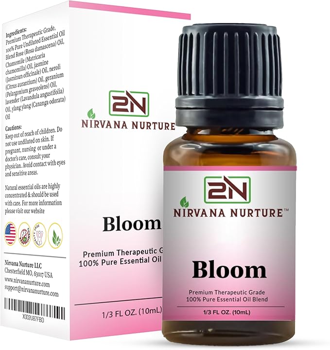 Bloom Blend 100% Pure Natural Premium Grade, Undiluted, Happiness, Mood Booster, Aromatherapy, Calm, Relax