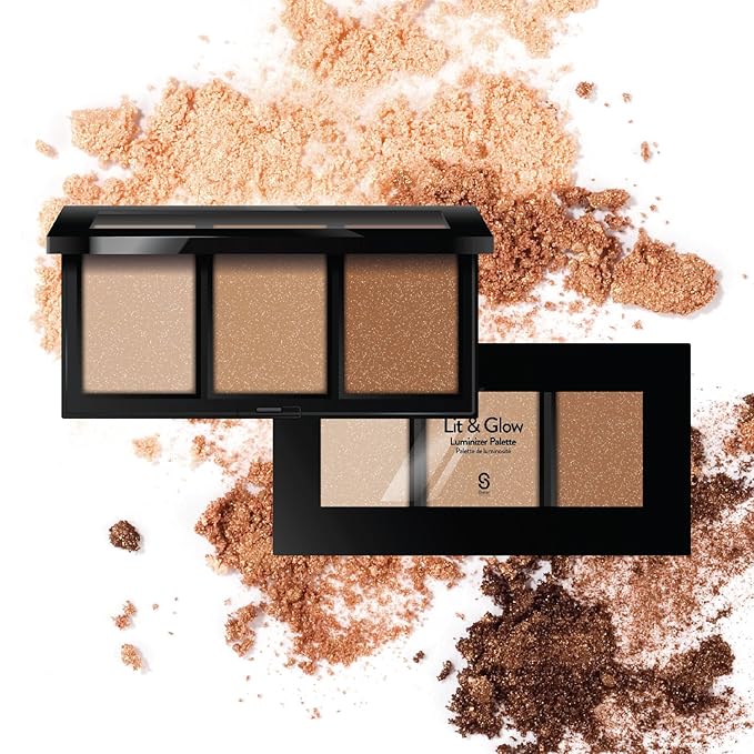 Sistar Lit & Glow Luminizer Palette Glitter Bronzer Make Up