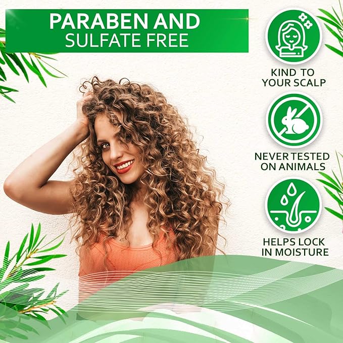 Tea Tree Oil Hair Serum - Moisturizer Treatment for Fighting Dandruff and Repair Dry, Damaged Hair and Itchy Scalp - Care and Styling Products for Women and Men - With Anti Frizz Keratin for Shine