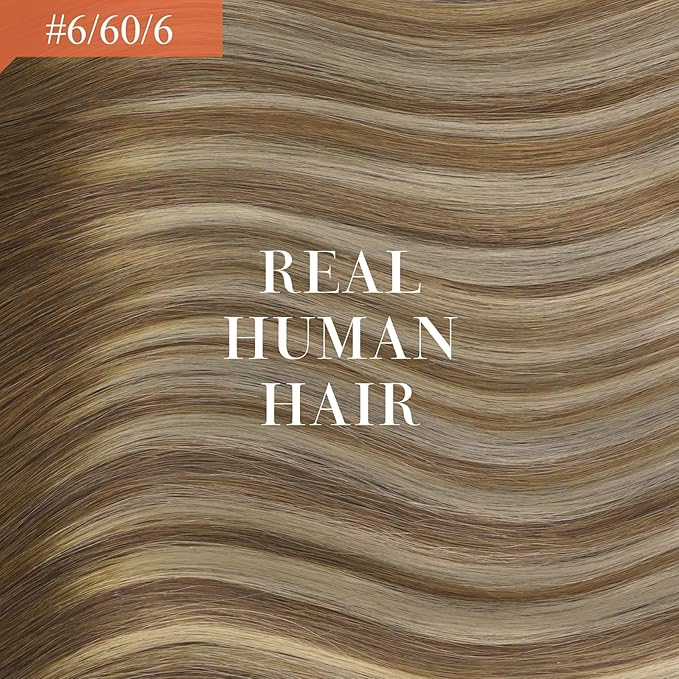 Ve Sunny Ponytail Extension Human Hair for Women Clip in Ponytail Hair Extension Straight Human Hair Pieces Wrap Around Medium Brown Fading To Brown Mix Platinum Blonde Balayage 14inch 80G