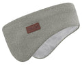 Winter Ear Warmer Headband for Men Women Double-Layer Knit Ear Muffs Cover with Fuzzy Lining for Running and Cycling (Light Grey, One Size)