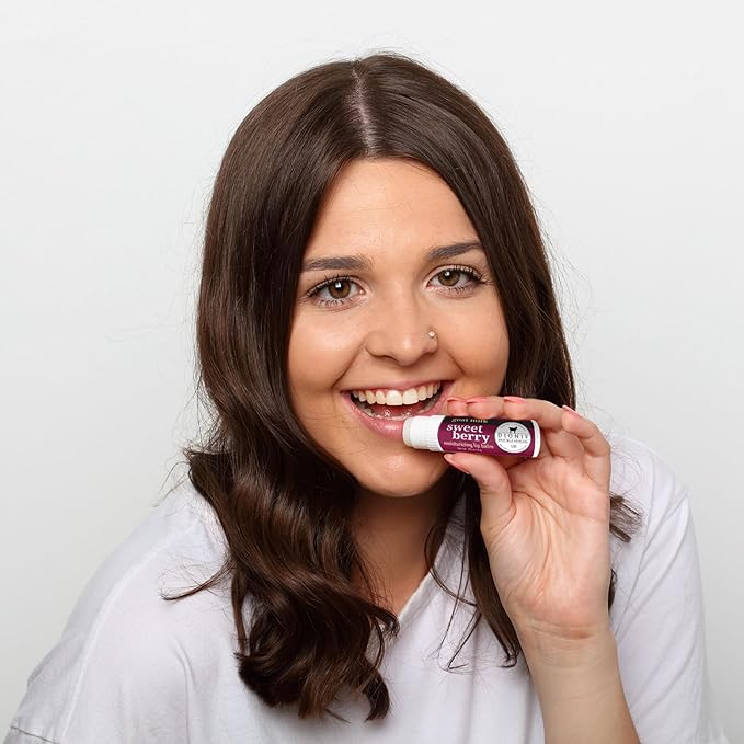 Dionis Goat Milk Skincare Sweet Berry Holiday Lip Balm Gift Set - Beeswax, Shea Butter & Coconut Oil Lip Care Products Made in The USA - Cruelty Free Lip Moisturizer For Chapped Lips, 0.28oz 3 Pack