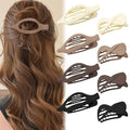 8PCS French Flat Hair Clips for Women Duckbill Hair Clips for Thick& Thin Hair Fashion Matte Claw Clips 2 Styles