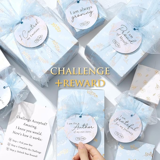 Christmas Gifts for Women & Teenage Girls, 10 Day Self Love Challenge to Unlock 10 Wrapped Spa Gift Baskets, Tween Teen Girl Trendy Stuff Bath Shower Sets Self Care Birthday Gifts Stocking Stuffers