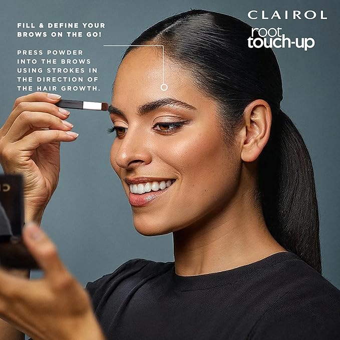 Clairol Root Touch-Up Temporary Concealing Powder, Dark Brown Hair Color, Pack of 3