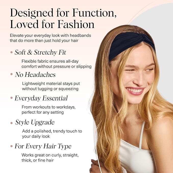 Kitsch Wide Headbands for Women - Fashion Sports Headband for Workout, Yoga, Gym, Running, Exercise | Stretchy Head Bands| Hair Accessories | Ideal Gifts for Women - Garden Bouquet, 2pcs