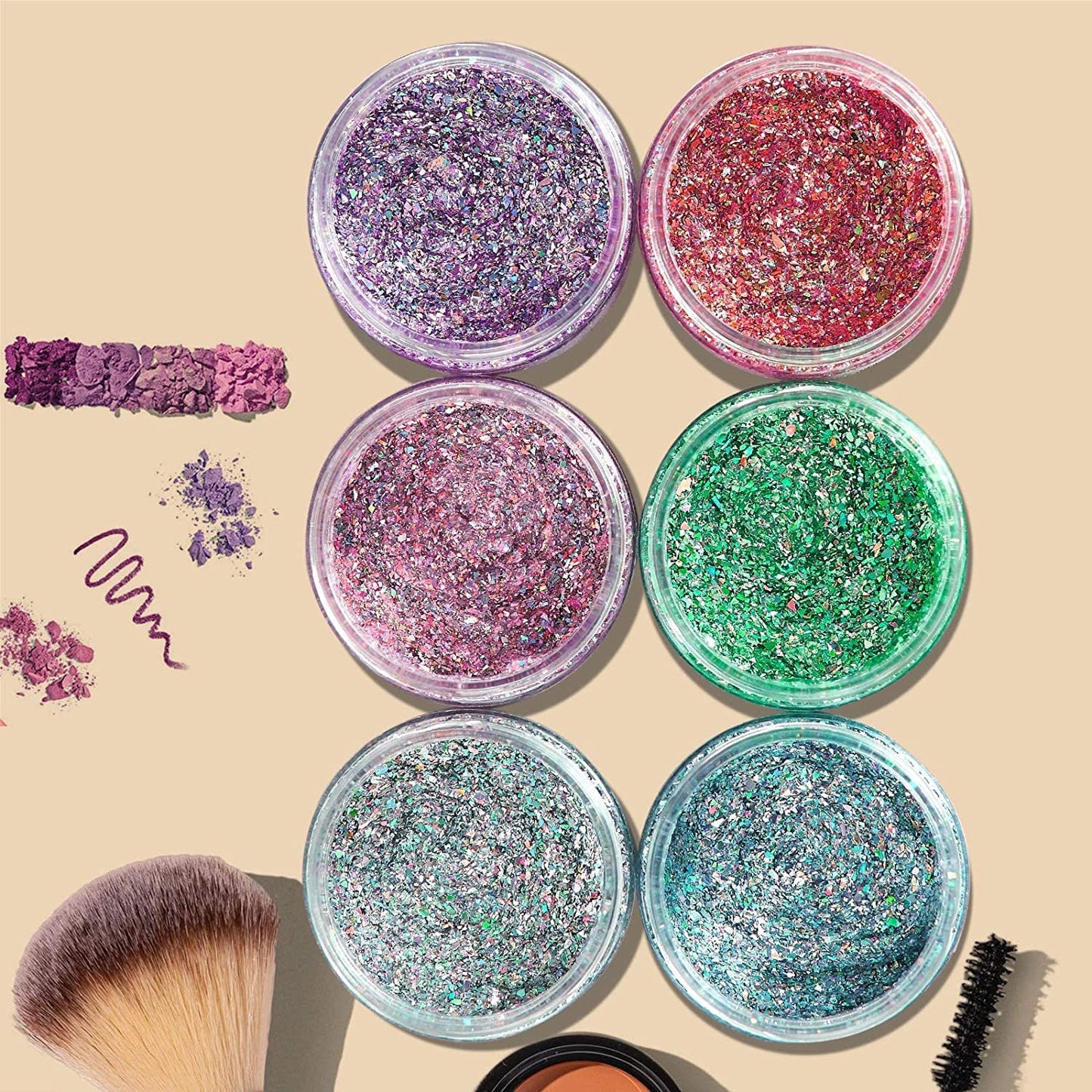 Eternal Moment 36 Pack 3 OZ Plastic Jars Round Clear Cosmetic Container Jars with White Lids, Perfect for Lotion, Slime，Cream, Ointments, Makeup, Eye Shadow, Samples, Pot, Travel Storage