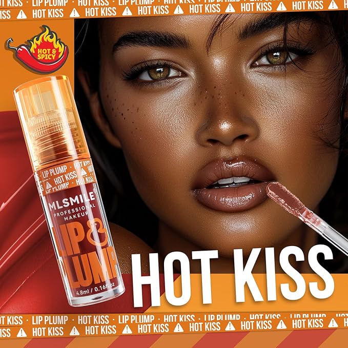 Hydrating Plumping Lip Oil Set, Natural Lip Gloss Plumper with Ginger, Transparent Moisturizing Lip Balm, Tinted Lip Plumper Gloss Make Lips Fuller, Vegan Lip Makeup (Set B, 3Pieces)