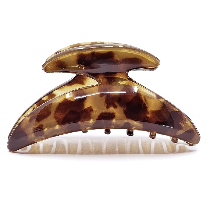 Camila Paris CP2604 French Hair Clip for Women Thick Hair for Long Curly Wavy Hair, Girls Hair Claw Clips Jaw, Durable Styling Big Claw Clip for Thick Hair, Strong Hold No Slip Grip, Made in France
