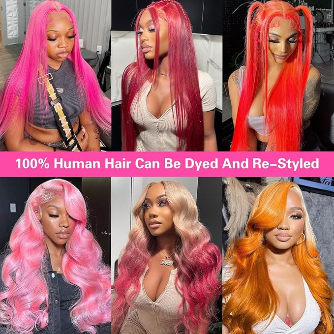 613 HD Lace Frontal Wig 32 Inch Full & Thick 13x6 Body Wave HD Lace 613 Blonde Wig 200 Density Human Hair Glueless Pre Plucked 613 Colored Human Hair Wigs With Baby Hair for Women
